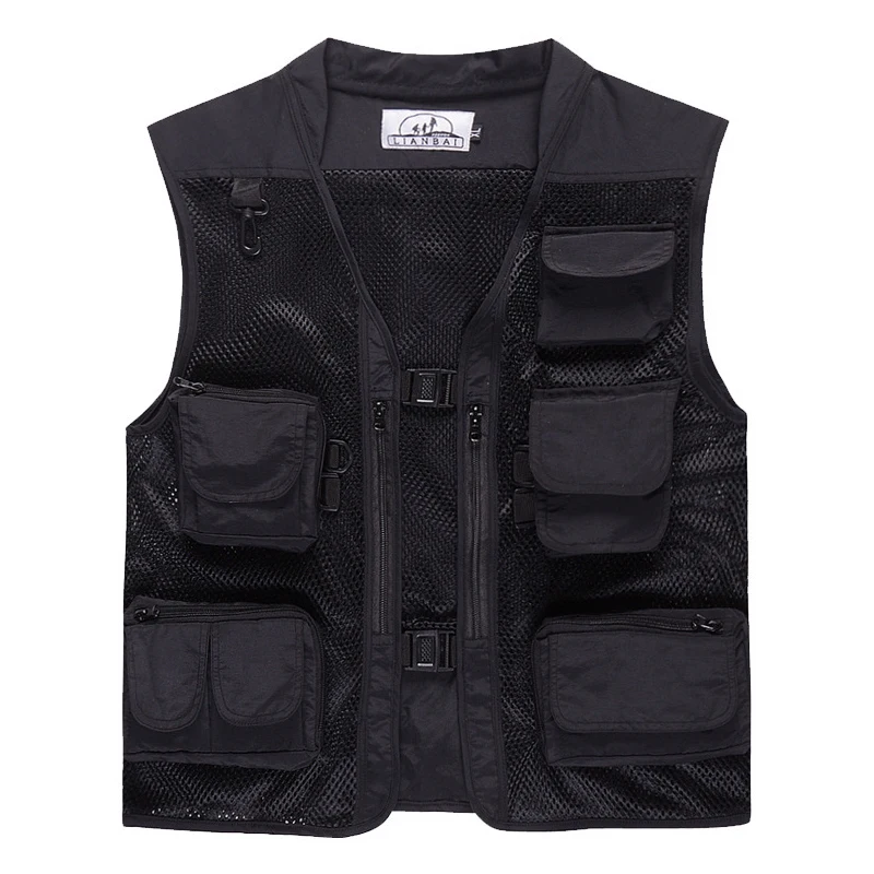 

8 Styles Summer Outdoor Men Camouflage Mesh Photography Vest Multi-pocket Portable Breathable Quick Dry Light Fishing Vest