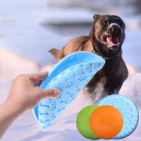 aapet 1pc rubber flying disc pet golf ultimate discs fun pet outdoor sport dog puppy chew toy interative dog training supplies