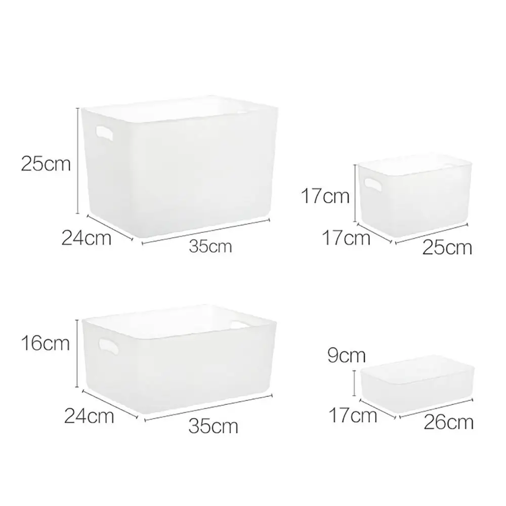 

Desktop storage box household transparent plastic snack toy storage kitchen debris sorting boxes
