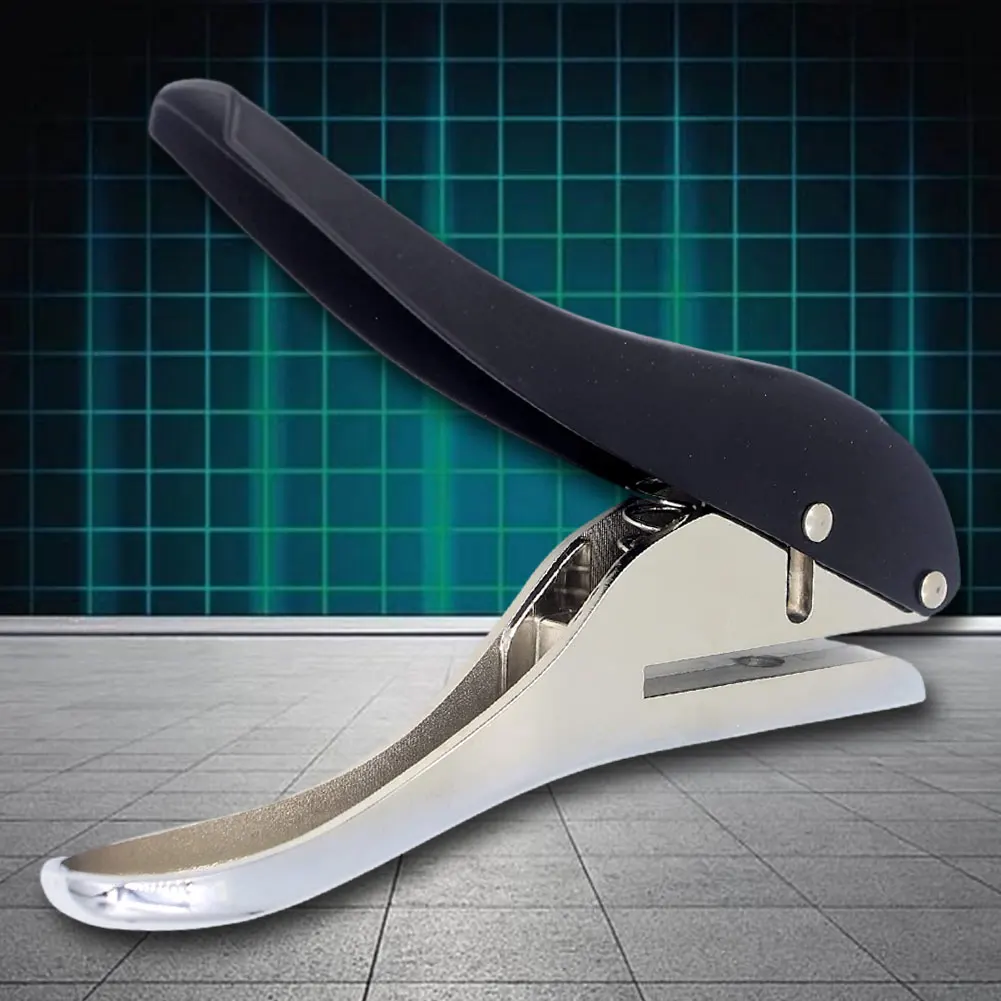 

Puncher ID Card Badge Slot Punch Metal 8/10MM KW-TRIO Handheld Slot Hole Punch Puncher Card Photo Badges Hole Punch Tag Tool