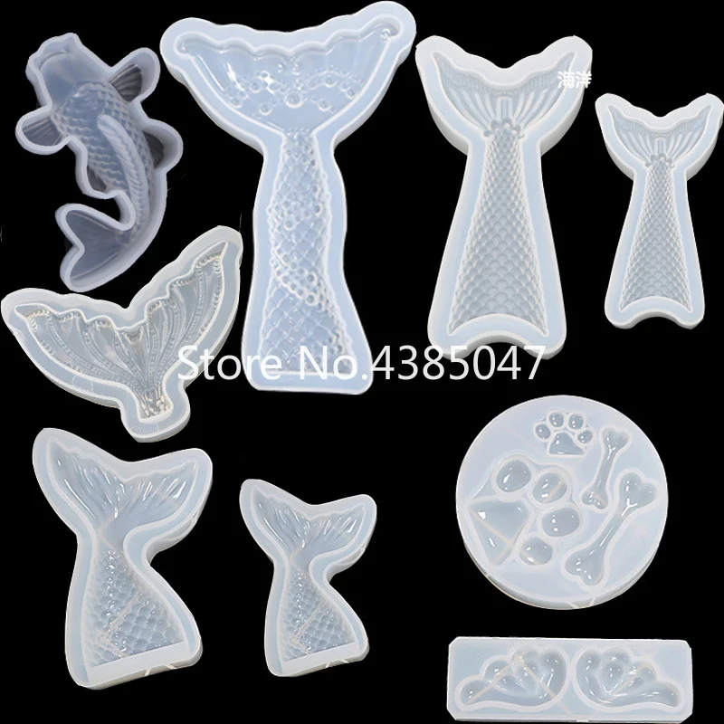 1 шт. силиконовая форма эпоксидной формы рыбий хвост | Украшения и аксессуары