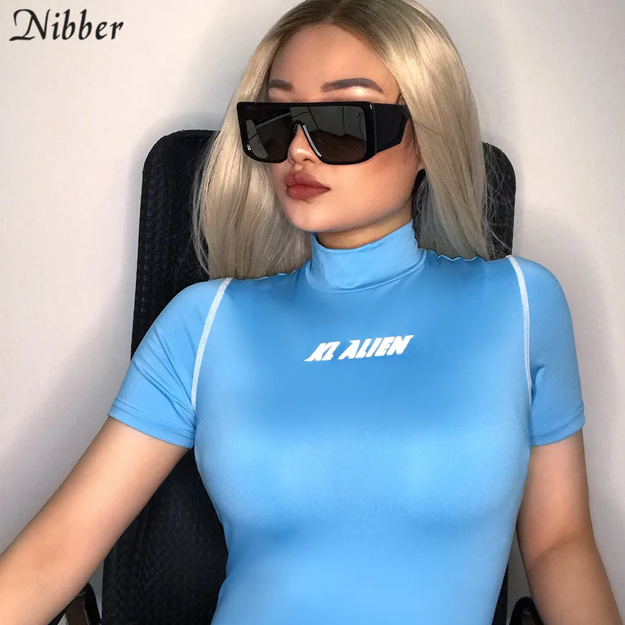 Женский спортивный костюм Nibber однотонный комбинезон с коротким рукавом
