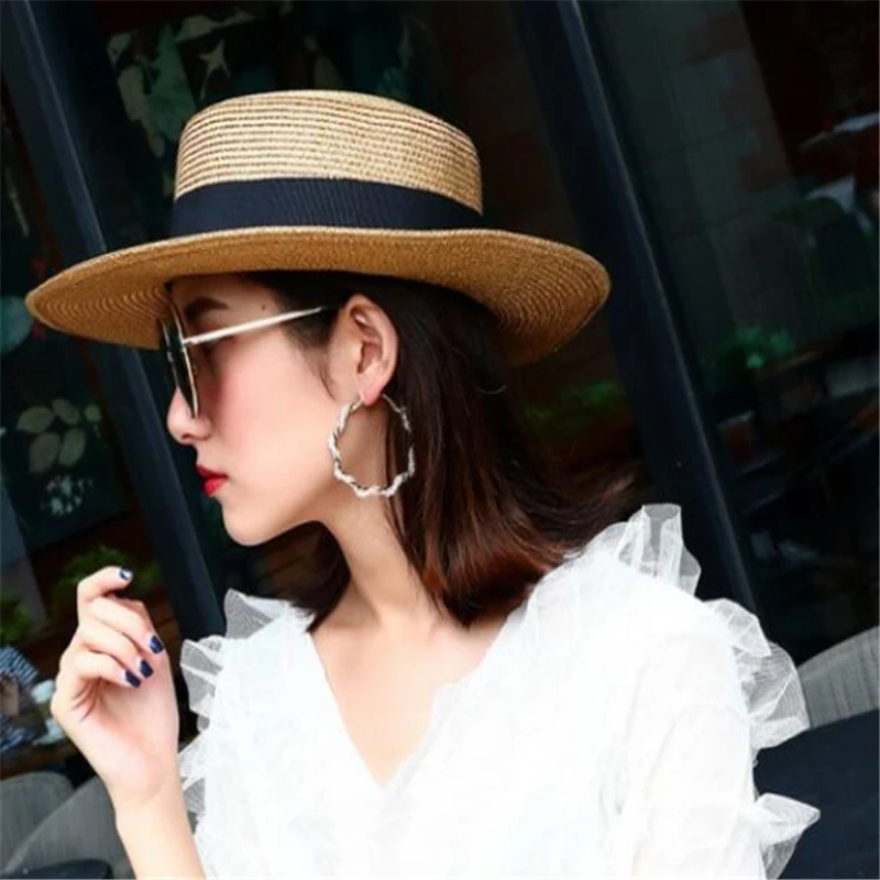 Женские серьги кольца с жемчугом большие в европейском стиле для ночного клуба