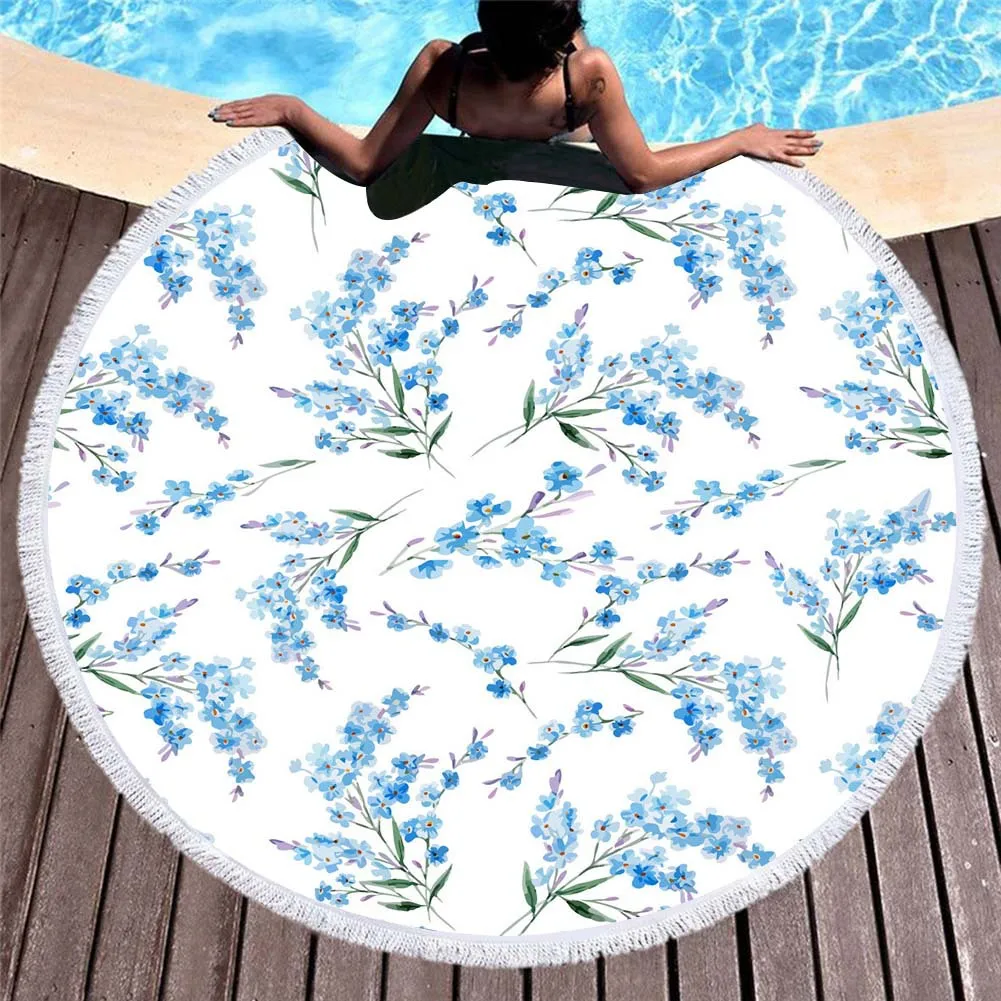 3D цифровая печать пляжное полотенце с бахромой фрукты большие банные полотенца