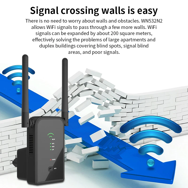 Усилитель Wi-Fi сигнала 2 4 ГГц 300 Мбит/с | Компьютеры и офис