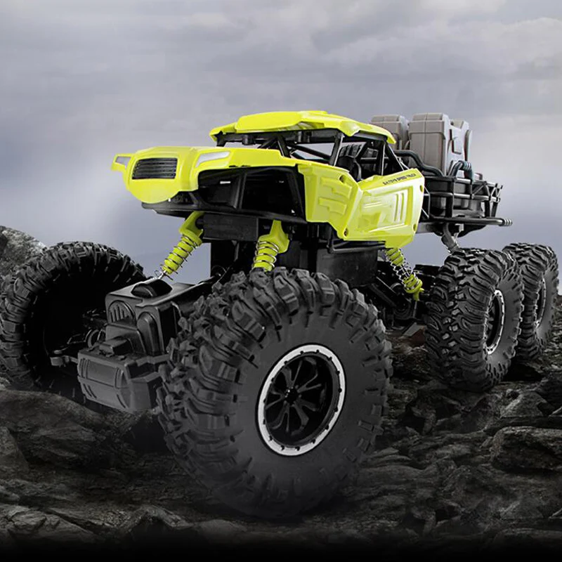 Oversized Remote Four-Wheel Drive Off-Road Racing Wireless High-Speed Charging Car Six-Wheel climbing All Terrain Boy Toy | Игрушки и