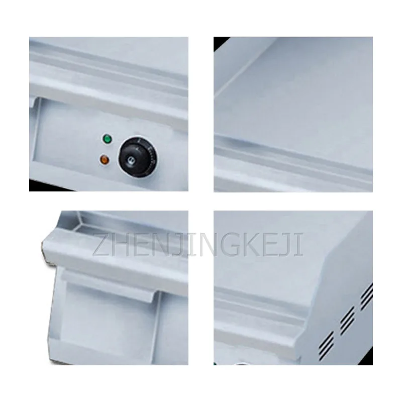 

220V Electric Griddle Commercial Multifunction Desktop Hand Cake Machine Iron Squid Fried Steak Stainless Steel Stall Equipment