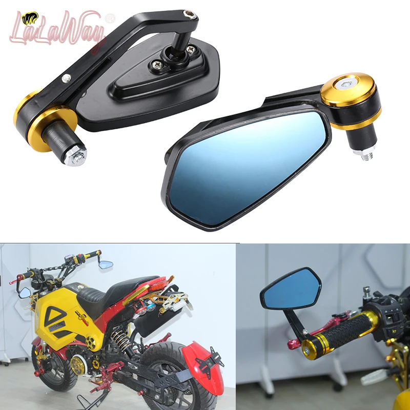 

1 Pair 7/8" 22mm Universal Motorcycle Mirror Aluminum Retro Rearview Mirror Clearly Rotatable Adjustable Mirrors