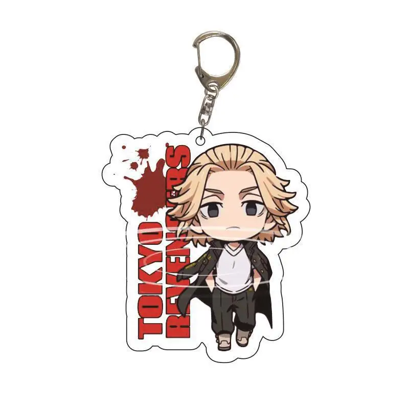 

Tokyo Revengers Anime Cosplay Keychain Manjiro Ken Takemichi Hinata Atsushi Chibi Kawaii Bag Pendant Fans Gifts Collection Props
