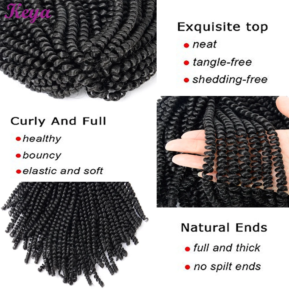 Витые волосы на весну 10 дюймов плетеные крючком пушистые Стразы 110 дюйма