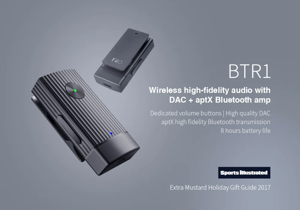 ZycBeautiful для Fiio BTR1 Bluetooth усилитель гарнитуры Поддержка APTX DAC+ aptX Bluetooth amp