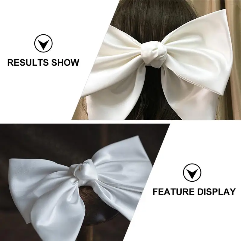 

Bridal Bow Hair Clip Veil Decor Romantic Wedding Headdress Hair Accessories