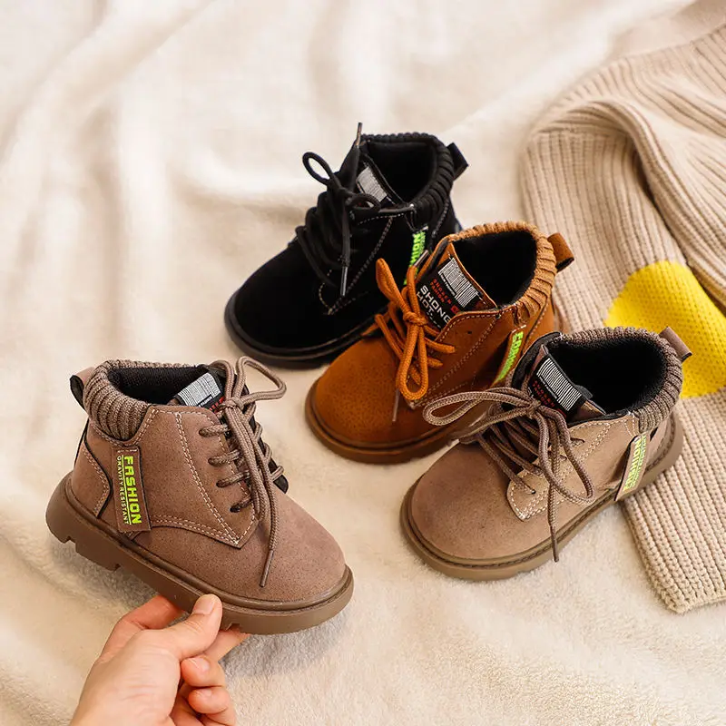 Детские ботинки, ботинки Martin для мальчиков и девочек, детская обувь для мальчиков и девочек, зимние ботинки для девочек, модные ботинки, обув...