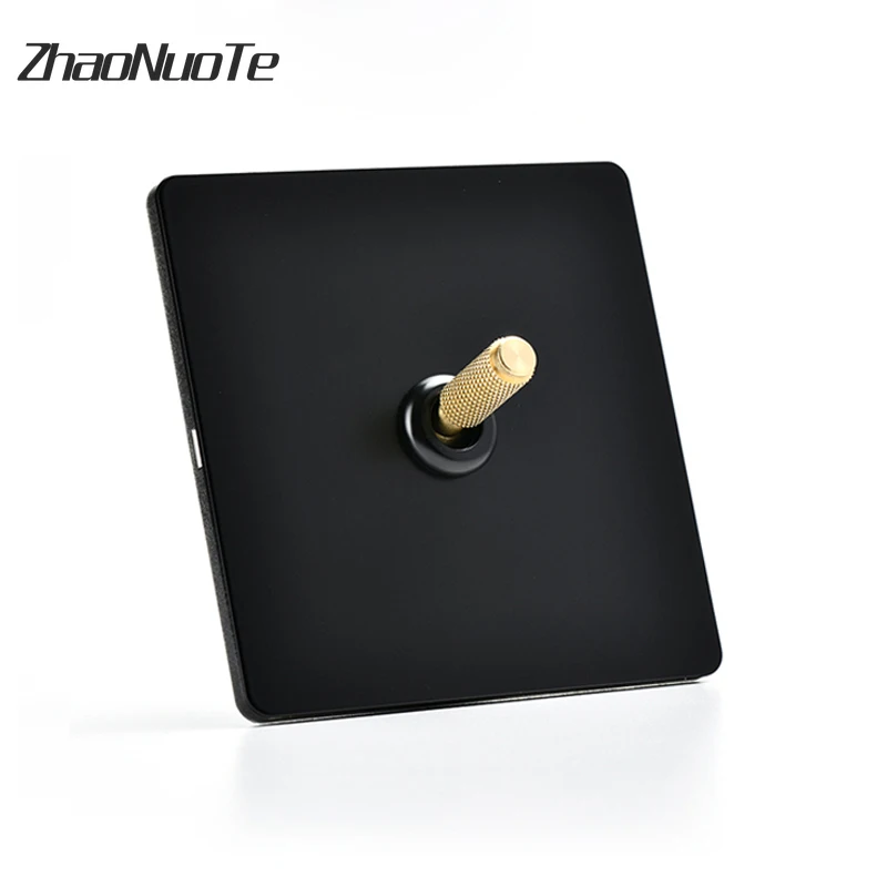 Настенный выключатель для лампы рычаг из латуни в стиле ретро переключатель 86