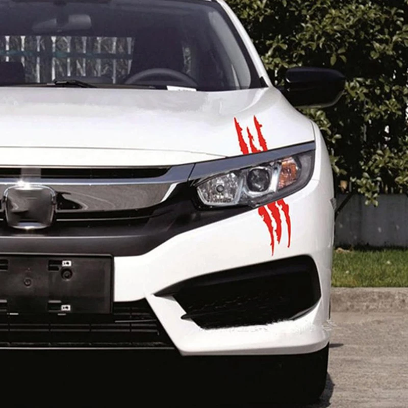 40х12см забавная Автомобильная наклейка светоотражающая полоска монстра от