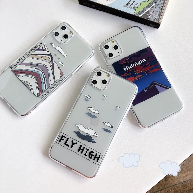 ORYKSZ винтажный ТПУ чехол для телефона с масляной росписью iPhone 11 Pro Max XR XS 7 8 Plus X