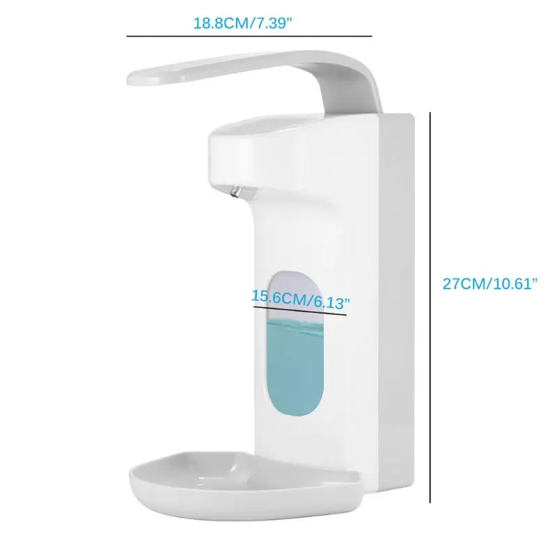 

500ml Wall Mounted Anti-rust Manual Soap Dispenser Shower Lotion Gel Holder Shampoo Container Foam Bottle for Home Kitchen Bath