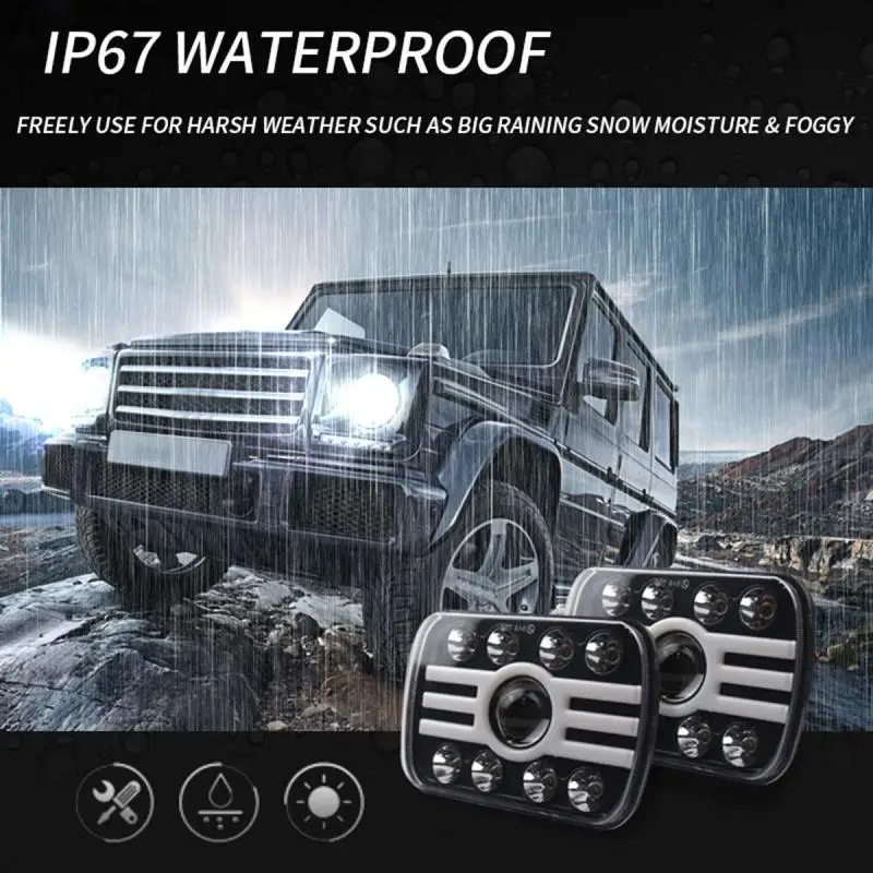 2 шт. Новые 300W 7X6 &quot5X7&quot светодиодный фар фары с высоким ближнего и дальнего света