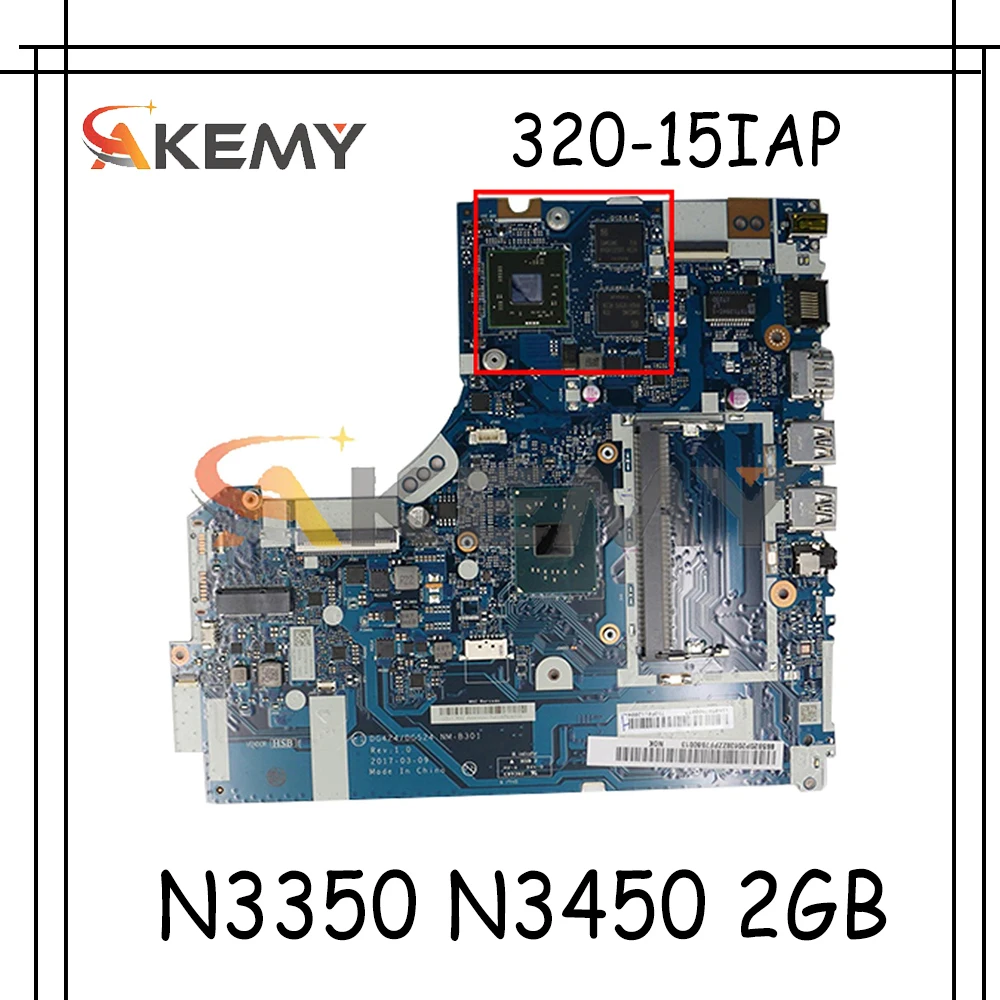 

Для Lenovo 320-15IAP ноутбук материнская плата DG424 DG524 NM-B301 с N3350 N3450 CPU 2GB GPU DD3L протестированная 100% работа материнская плата