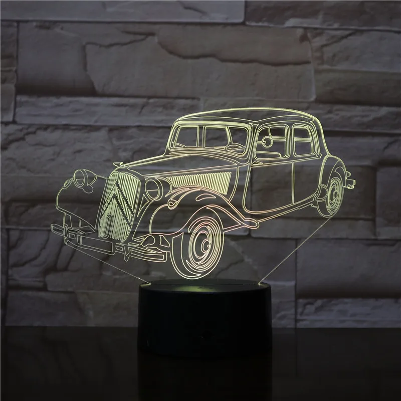 Популярный суперкар 3D USB лампа Grand Touring Car Ночник светильник Настольный со