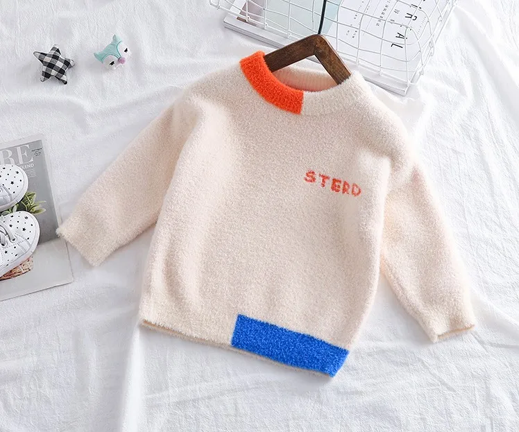 Детский Теплый свитер в стиле пэчворк 1 шт. | Мать и ребенок