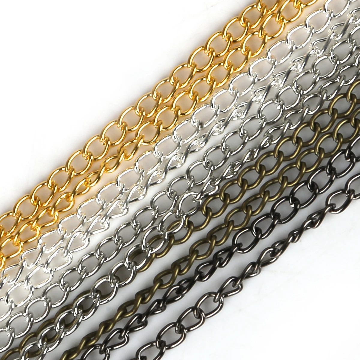 Металлическое ожерелье с открытыми звеньями 5 м 4 х3 мм | Украшения и аксессуары