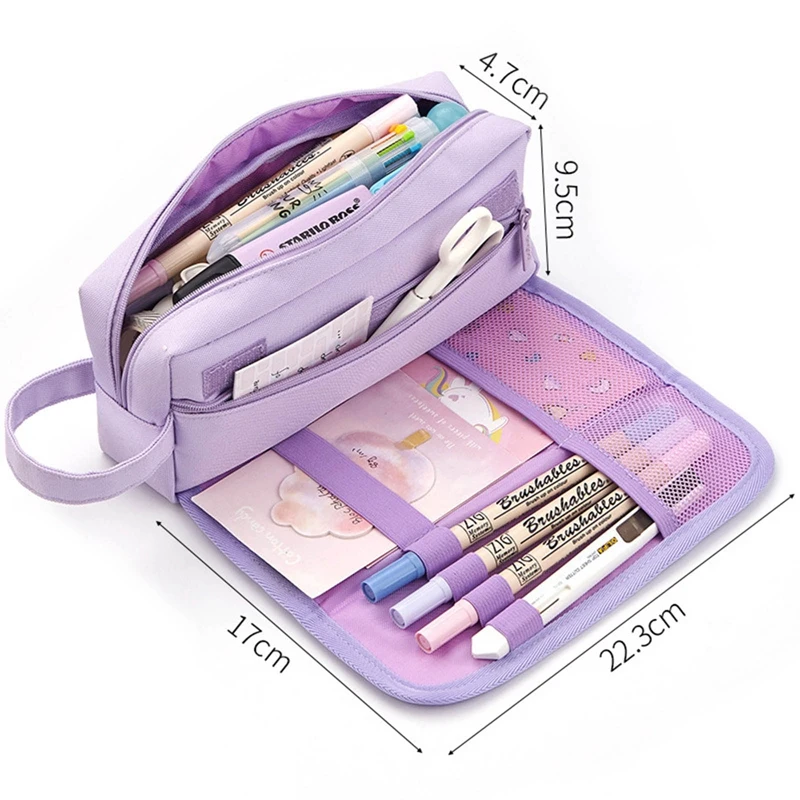 

Multi-layer Large Capacity Pencil Case Kawaii Pencilcase School Pen Case Supplies Pencil Bag School Box Pencils Pouch Stationery