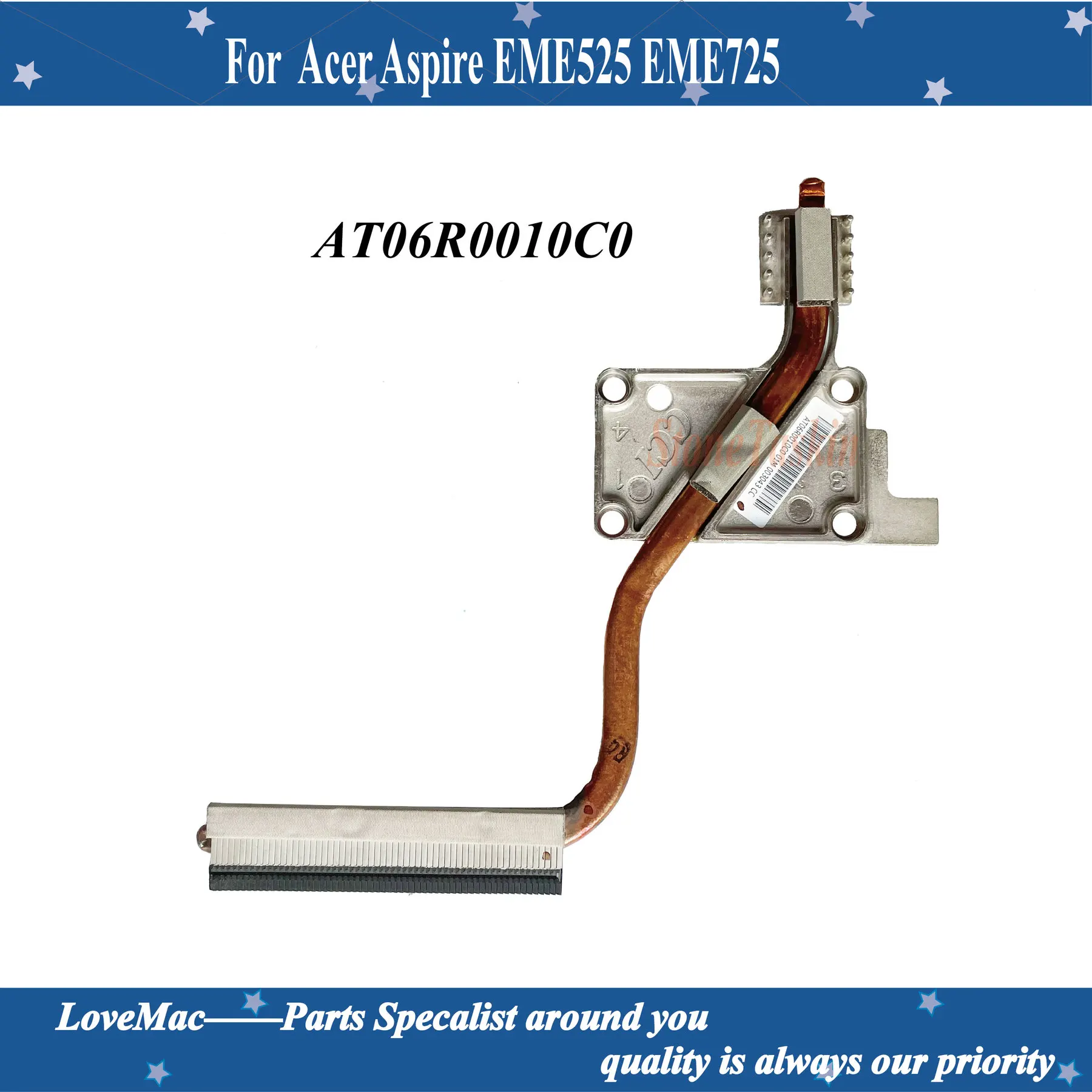 

Original laptop heatsink cooling fan cpu cooler For ACER EME525 EME725 AT06R0020X0 AT06R0010C0 AT06R0070V0 100% test
