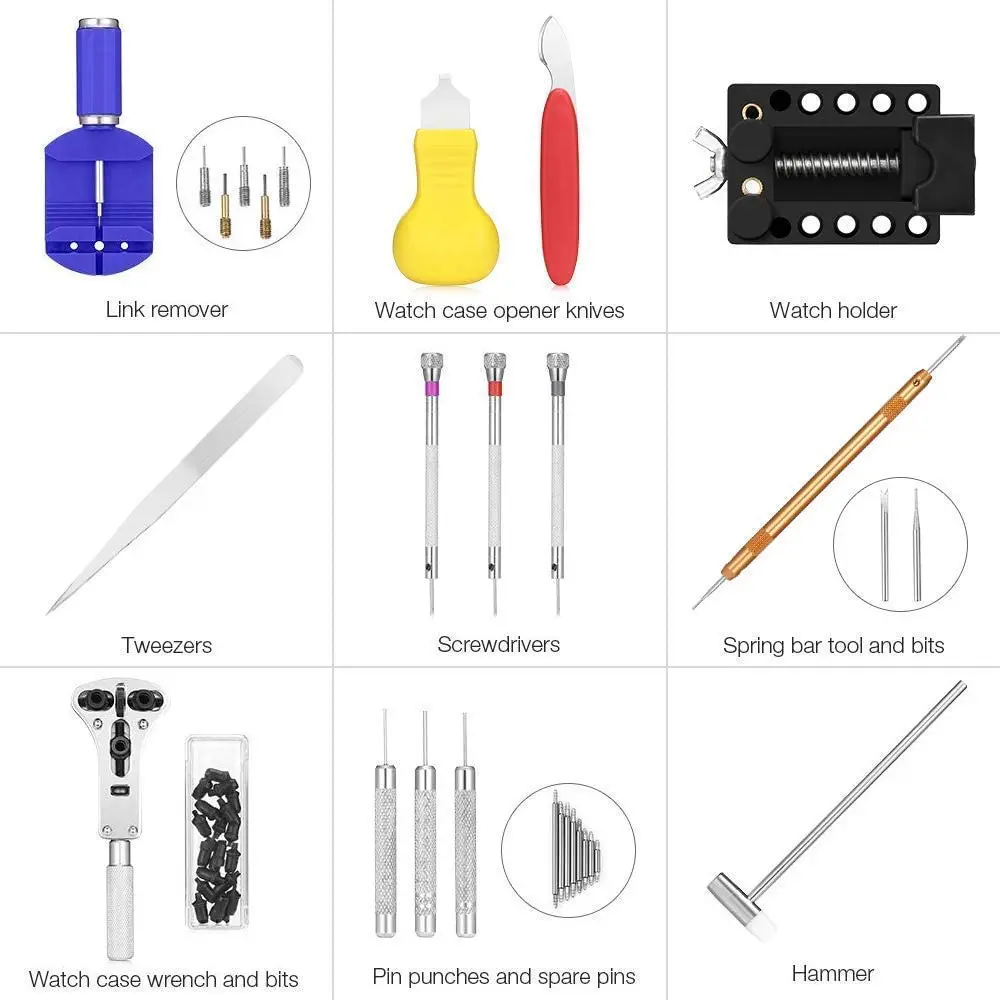 147 шт. набор инструментов для ремонта часов |