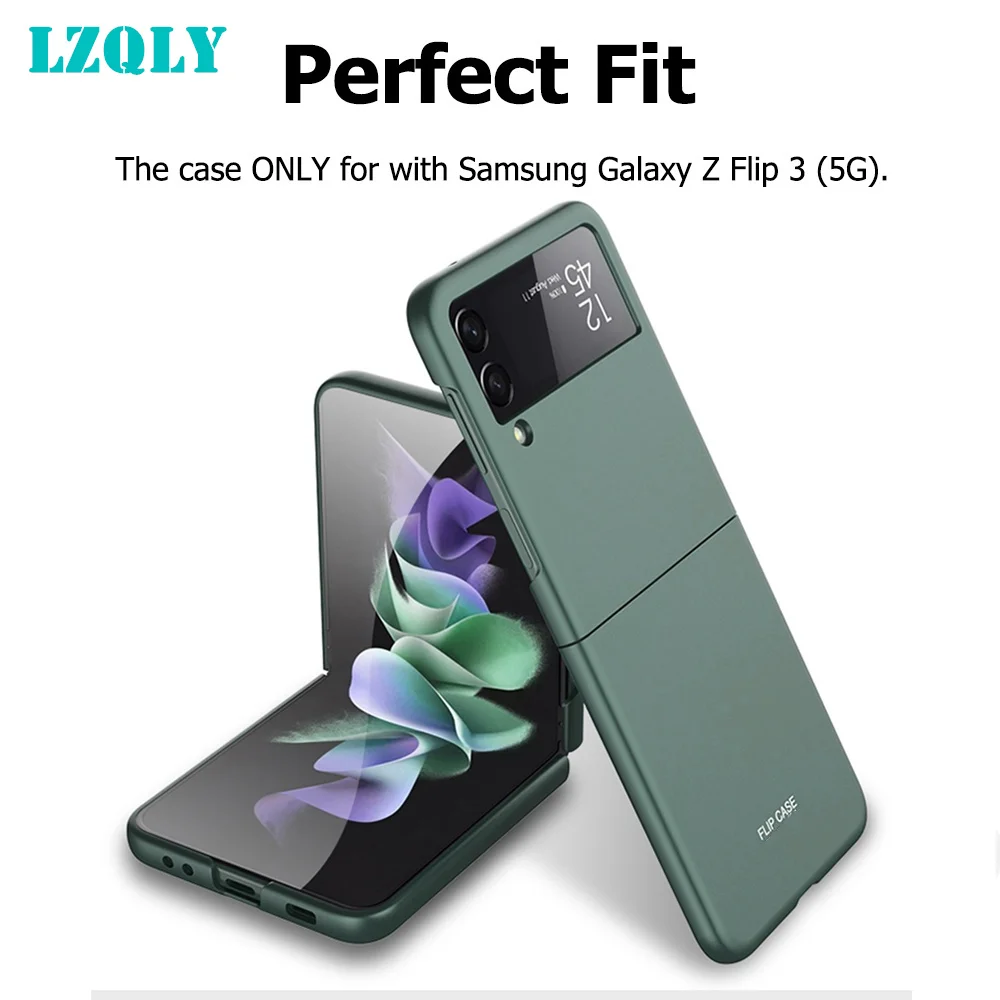 

Ультратонкий защитный чехол для Galaxy Z Flip 3 5G, жесткий ударопрочный чехол из поликарбоната для Samsung Z Flip3, матовый чехол
