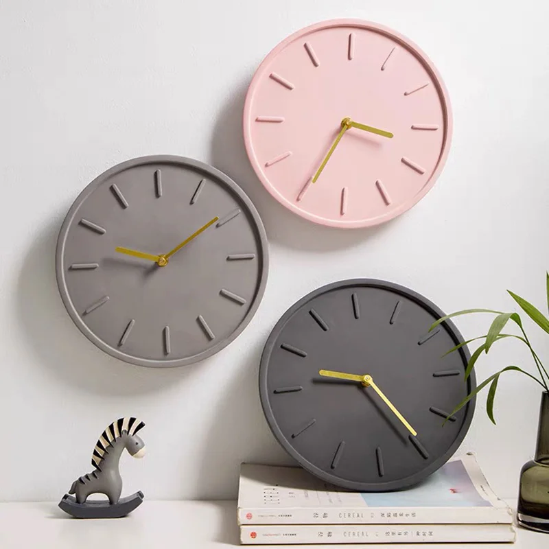 Бетонные часы силиконовая форма для цемента Декор ремесла сделай сам пластырь