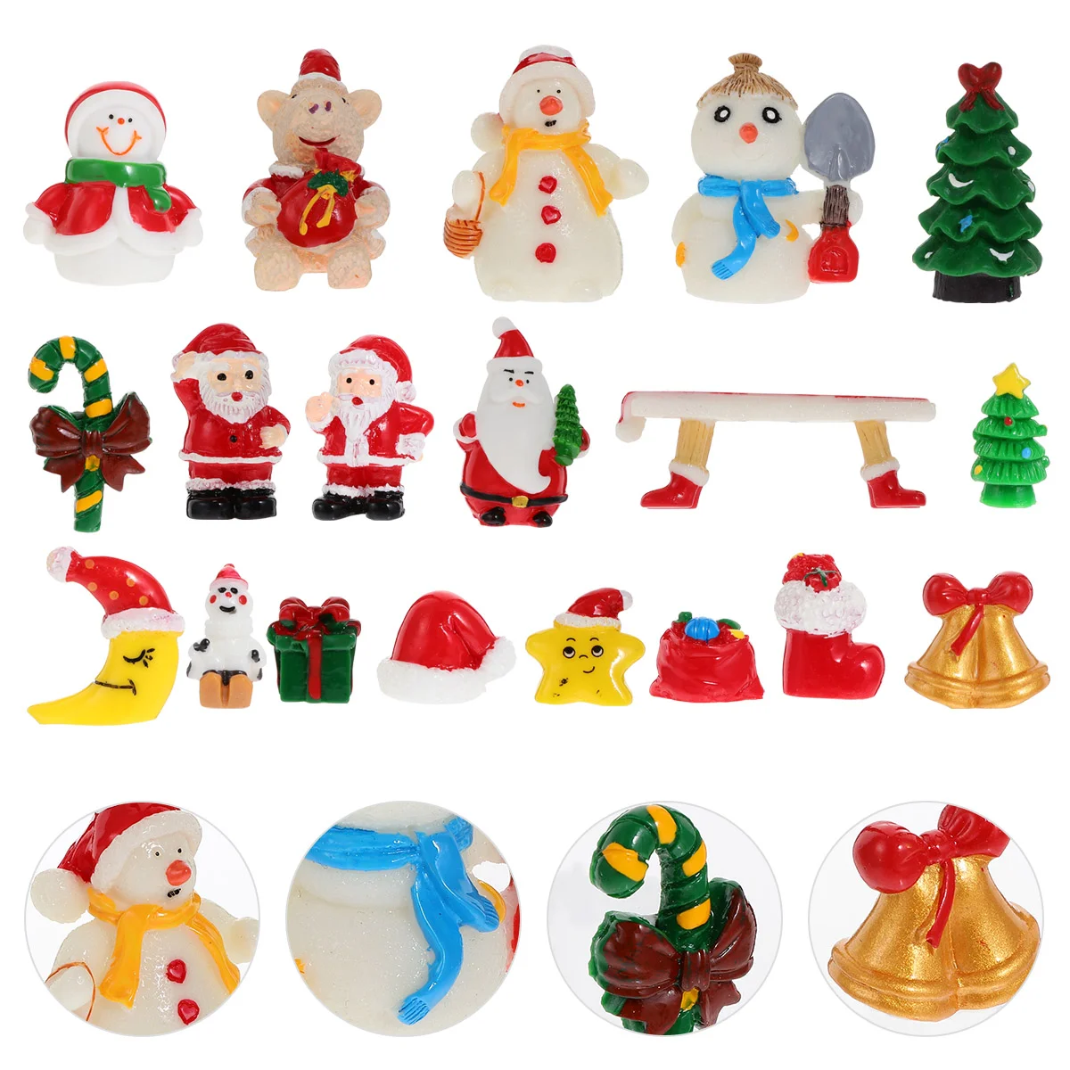 

19 шт. рождественские украшения из смолы для снега, микро-Ландшафтные украшения, реквизит