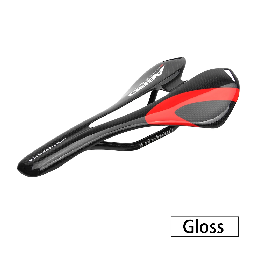 red gloss 3K Красочный Ullicyc топ-уровень горный велосипед полный карбоновое седло шоссейное велосипедное седло MTB переднее Sella Sillin Seat Matround - Цвет: red gloss 3K