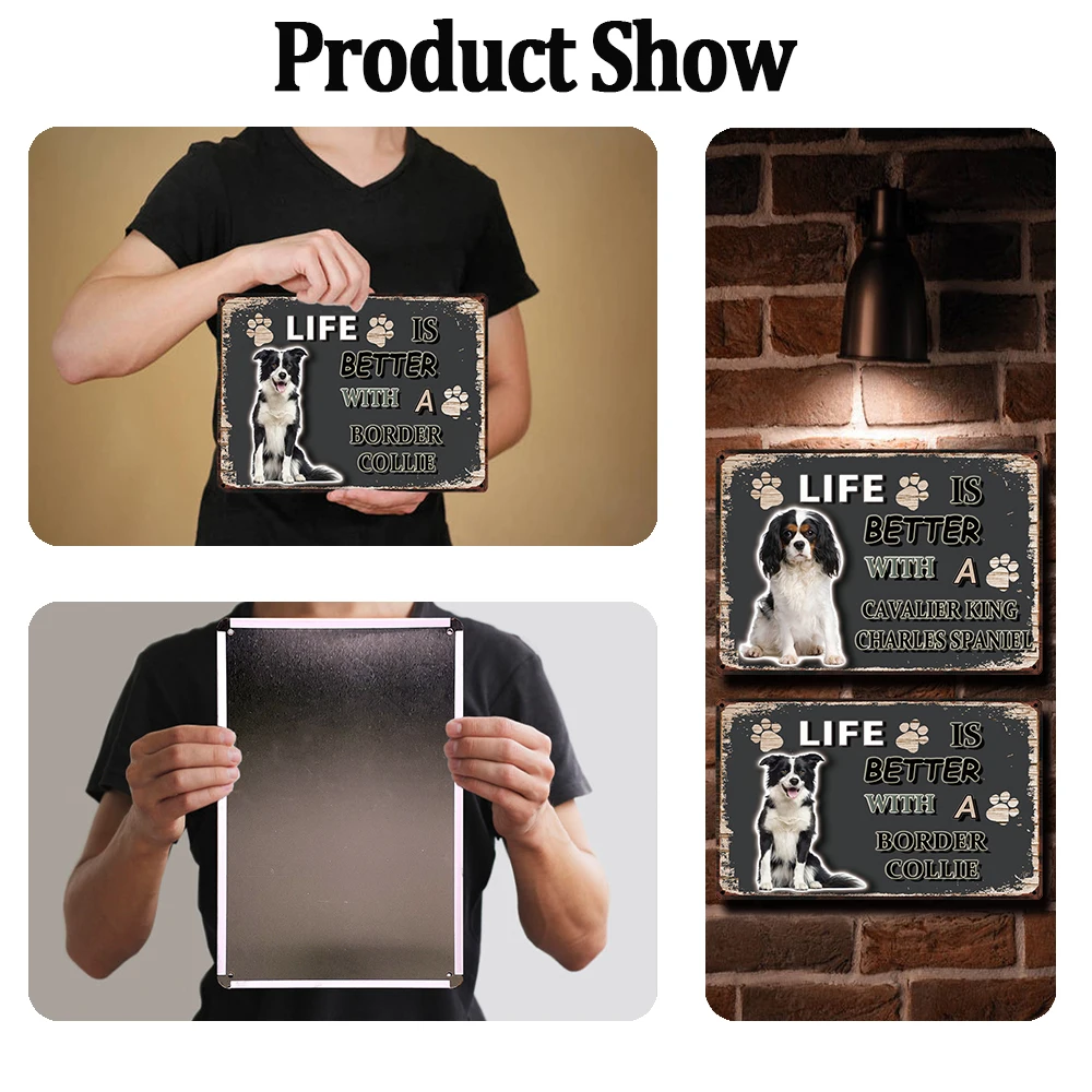 [Kelly66] собака Бигль бульдог боксерская граница колли металлический знак