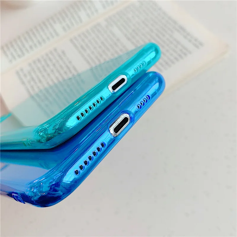 

Applicable IPhone11Pro Fluorescent Material Mobile Phone Shell Apple X/8P/7Solid Color Transparent Silicone Fluorescent TPU Soft