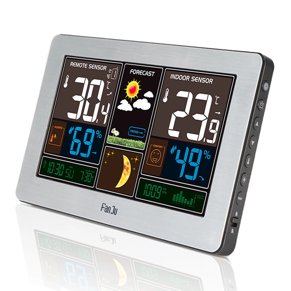 Беспроводная метеостанция комнатный и уличный термометр гигрометр барометр USB