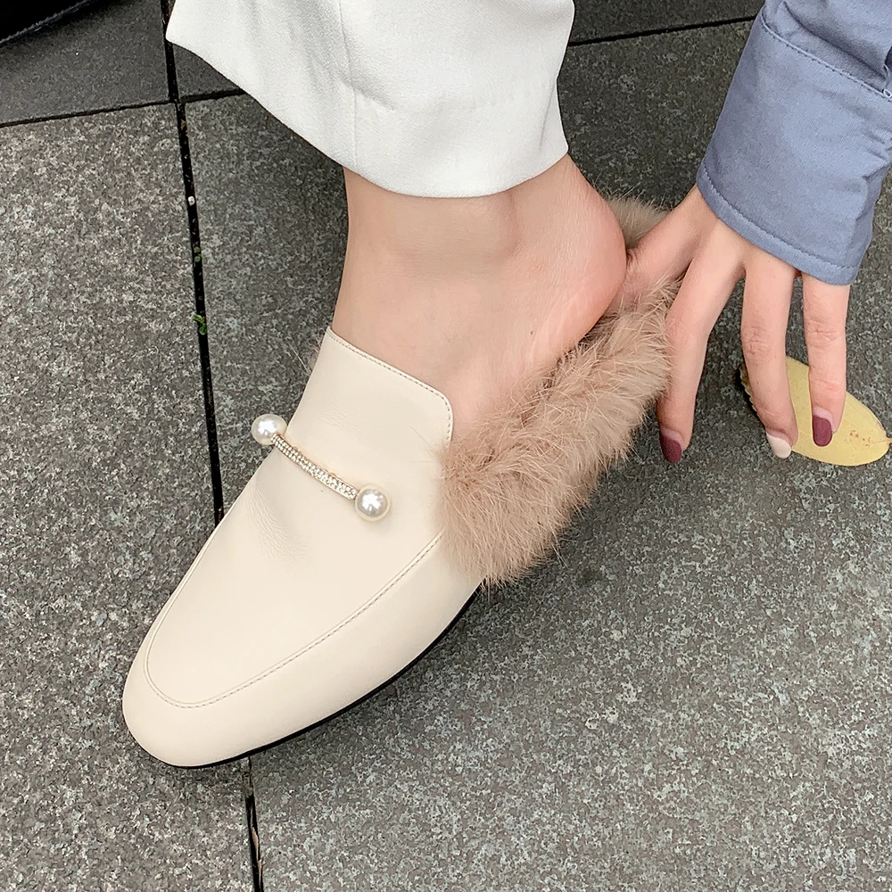 Размера плюс 34-43 Новые женские шлепанцы на плоской подошве Слипоны Фирменные