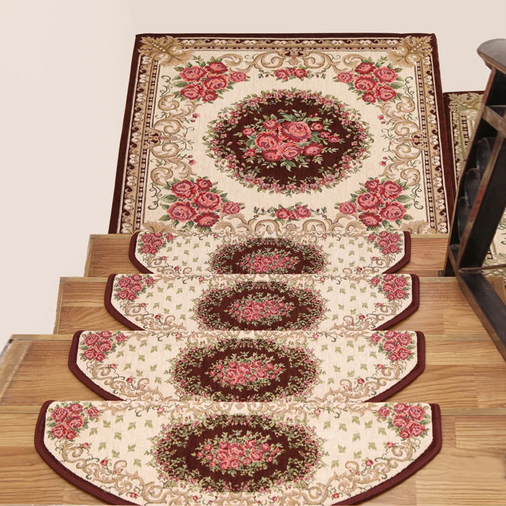 1 шт. европейский стиль коврик для лестницы 24x64 см ковер домашнего пола