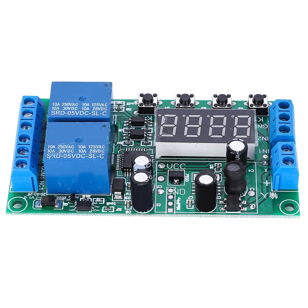 Многофункциональное реле задержки времени YF 7 Двухканальное импульсный