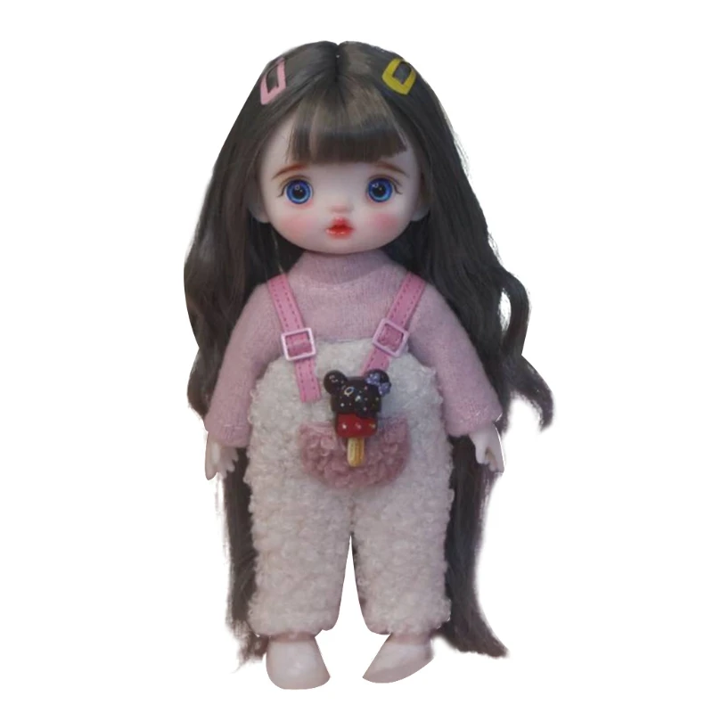 

Makeup and Dress Up Doll 8 Joint 3D Real Eye Girl Toy Doll Girl Gift Room Decoration Christmas Gifts Kids Favor 69HE