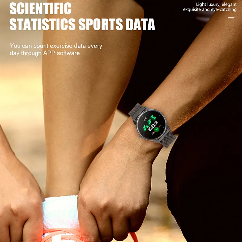 

Ladies Smart Bracelet Real Time Heart Rate Blood Pressure Blood Oxygen Sleep Measurement Waterproof Watch Sports Men Smart Watch