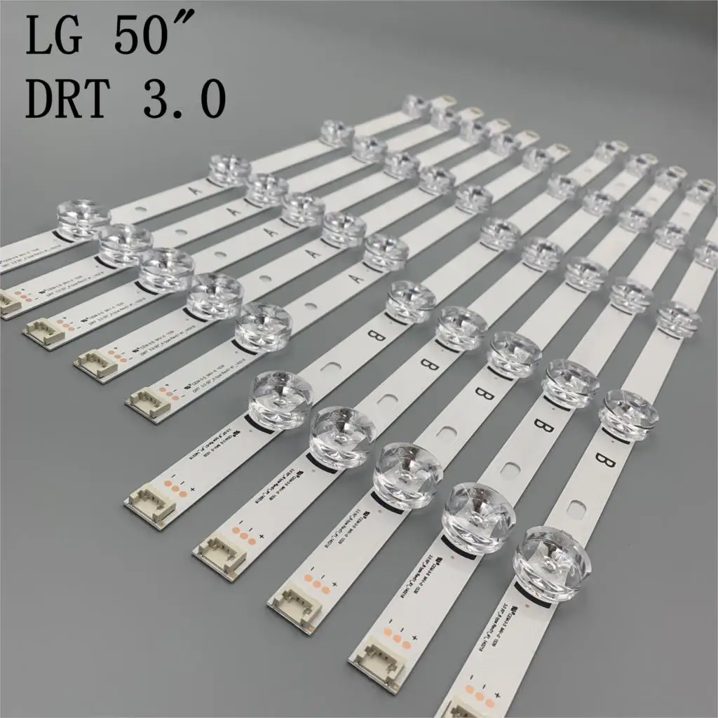 

10 Pieces LG50LB5620 LC500DUE(FG)(A4) LED strip for LG Innotek DRT 3.0 50"_A/B 6916L 1736A 1735A 1978A 1979A