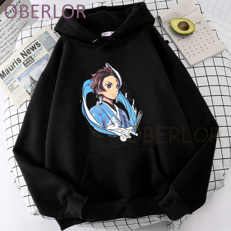 

Kimetsu No Yaiba аниме kawaii Tanjiro Kamado графические мужские женские модные толстовки с длинным рукавом Осенняя Женская толстовка свободные топы