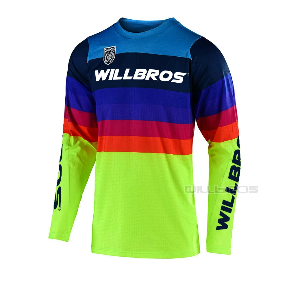 

Willbros SE Pro Mirage Mountain Bicycle Offroad Jersey Motorbike Motocross Summer T-shirt Long Sleeve