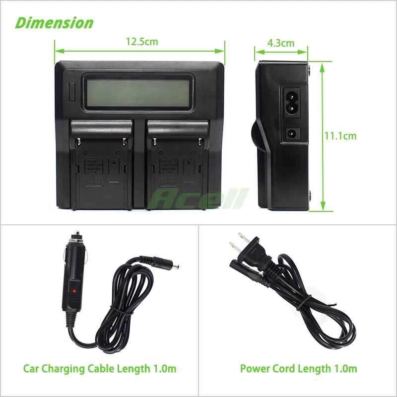 VW-VBG6 CGA-E/625 LCD двойной Аккумулятор быстрое зарядное устройство для Panasonic VW-VBG6PPK