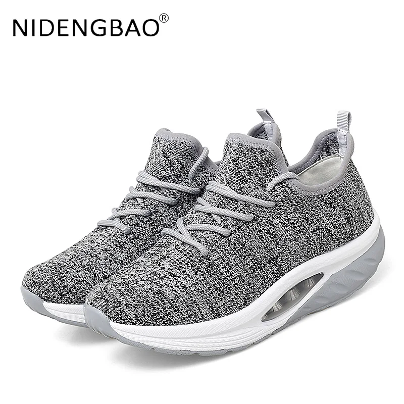 

Women's Sneakers Air Cushion Fashion Shake Shoe Mesh Breathable Comfortable Running Walking Casual Sports Shoes Large Size 35-42