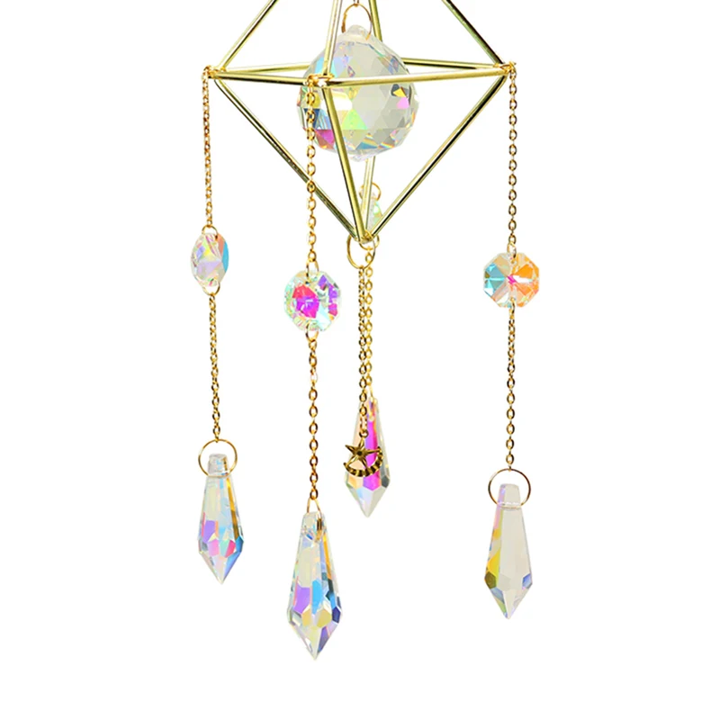 

Crystal Sun light Catchers pendant Chandelier Crystals Ball Prism Pendant Rainbow Maker Hanging Chakra Cascade Home Garden Decor