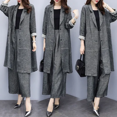 Спортивный костюм для женщин большого размера 2019 комплект из 2 предметов топ и