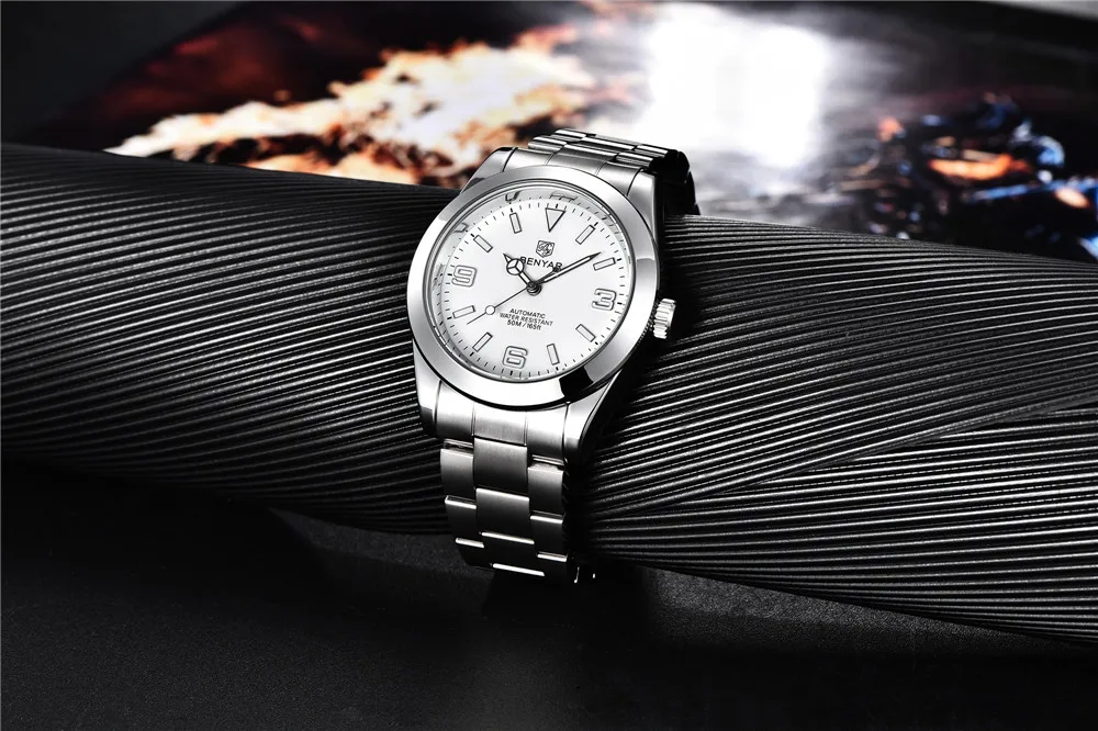 para homem à prova dwaterproof água luminosa negócios relógio de pulso