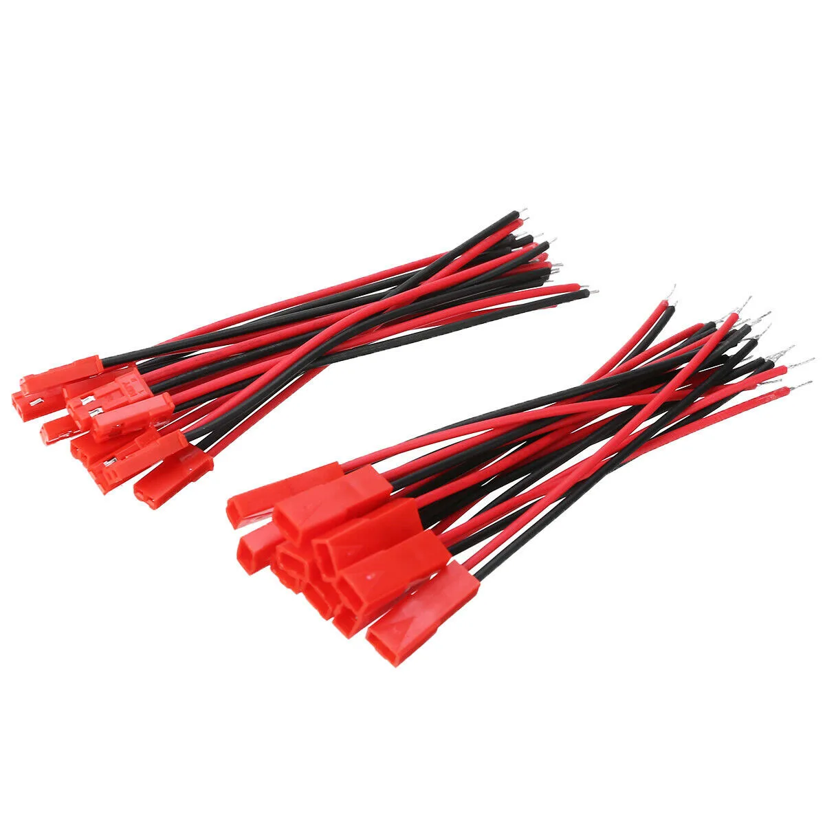 

100Pc Connector 10cm Wire JST 22 AWG Decoration Electrical For Battery